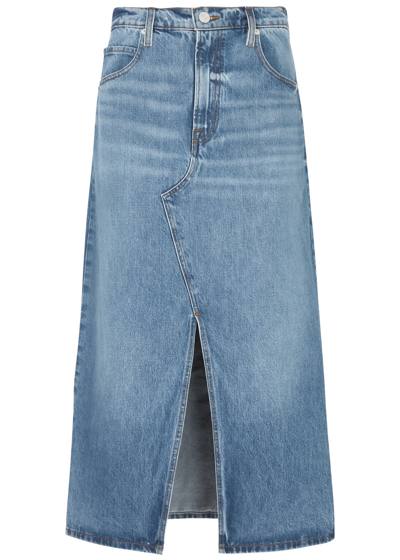 FRAME FRAME THE MIDAXI DENIM MIDI SKIRT