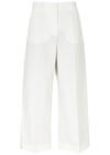 MAX MARA ZIRCONE CROPPED COTTON-BLEND TROUSERS