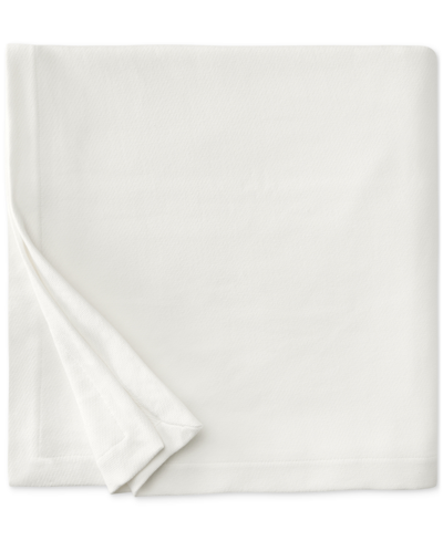 Sferra Allegra Cotton Blanket In Oyster