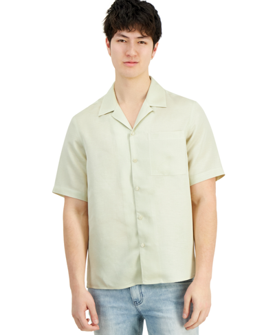 Inc International Concepts Men's Kylo Camp Shirt, Created For Macy's In Grain