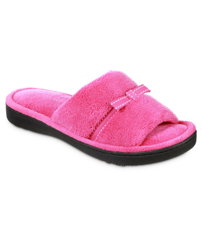 Isotoner Signature Isotoner Women's Microterry Milly Slide Slipper In Pink