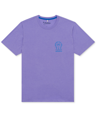 Chubbies Men's The Keep Calm Relaxed-fit Logo Graphic T-shirt In Light,pastel Purple