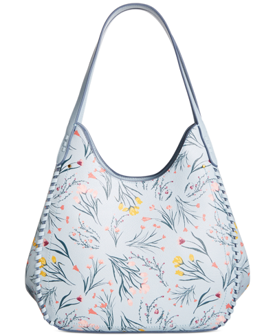Style & Co Whip-stitch Soft Printed 4-poster Tote, Created For Macy's In Shannon Floral