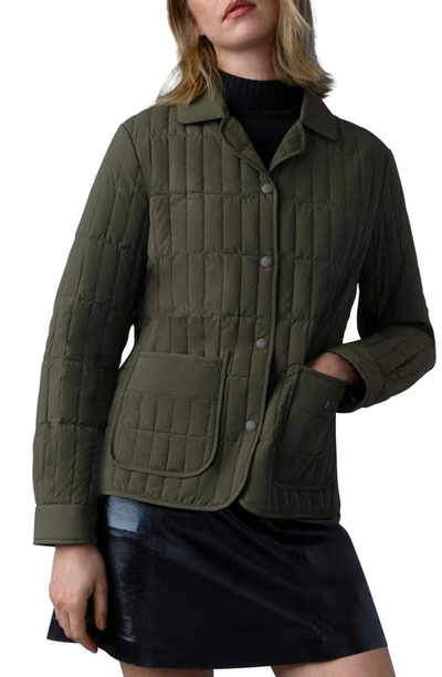 Mackage Sian Water Resistant Down Jacket In Light Military