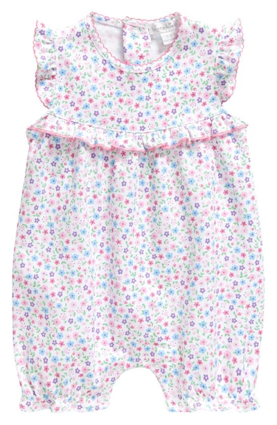 Kissy Kissy Babies' Floral Ruffle Romper In Pink Multi