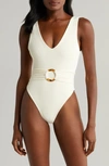Montce Kim One-piece Swimsuit In White