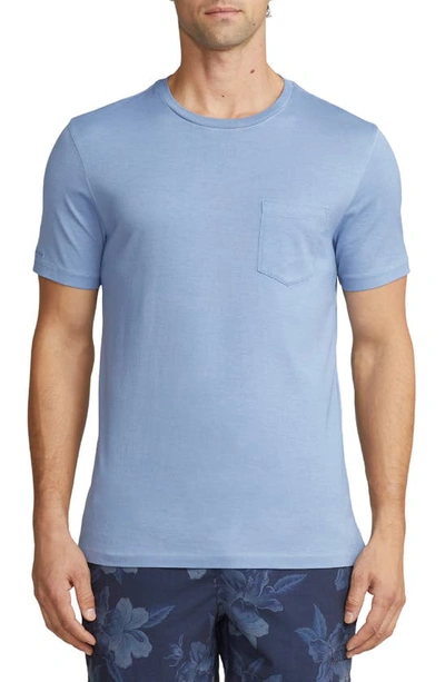 Ralph Lauren Purple Label Garment-dyed Cotton-jersey T-shirt In Blue