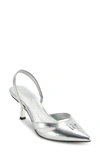 Dkny Glorianna Slingback Pointed Toe Pump In Silver