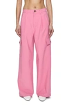 Pistola Brynn High Rise Relaxed Cargo Pants In Pink Cosmo In Pink Cosmos
