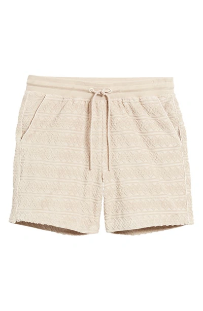 Ugg Tasman Jacquard French Terry Shorts In Putty