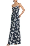 SACHIN & BABI SIENNA FLORAL CHIFFON GOWN