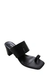 Vaneli Moos Rhinestone Toe Loop Sandal In Black