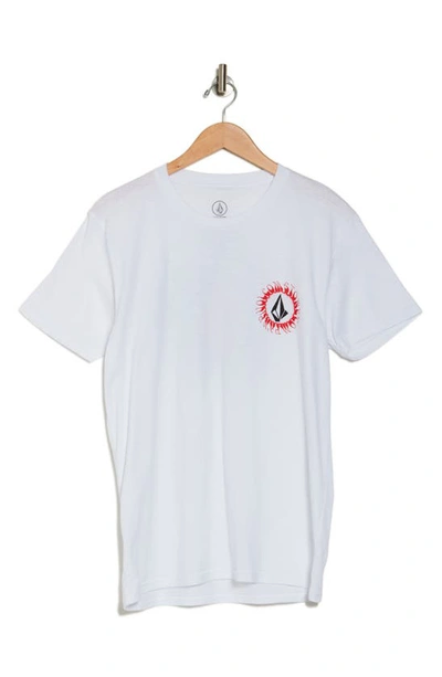 Volcom Slammer Graphic T-shirt In White