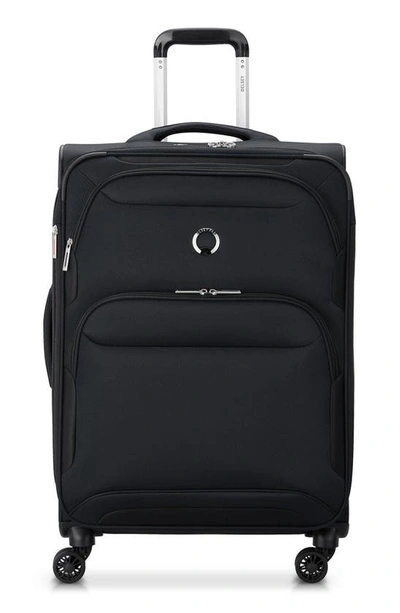 Delsey Sky Max 2.0 24-inch Expandable Spinner Suitcase In Black