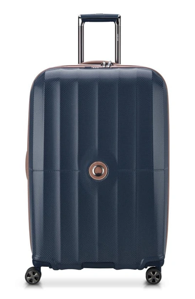 Delsey St. Tropez 28-inch Expandable Spinner Suitcase In Navy