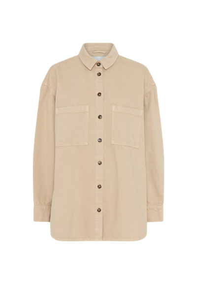 Herskind Aiden 斜纹布衬衫 In Neutrals