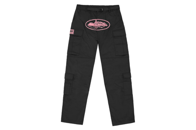 Pre-owned Corteiz Guerillaz Cargo Pant Black/pink