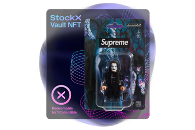 Pre-owned Stockx Vault Nft Supreme X The Crow Kubrick Figure 100% Vaulted Goods