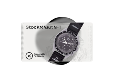 Pre-owned Stockx Vault Nft Swatch X Omega Bioceramic Moonswatch Mission To The Moon So33m100 Vaulted Goods