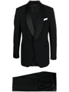 TOM FORD SATIN-TRIM SINGLE-BREASTED SUIT