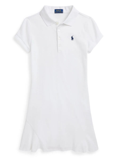 Ralph Lauren Kids' Polo Dress In White