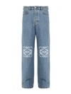 LOEWE ANAGRAM-EMBROIDERED JEANS