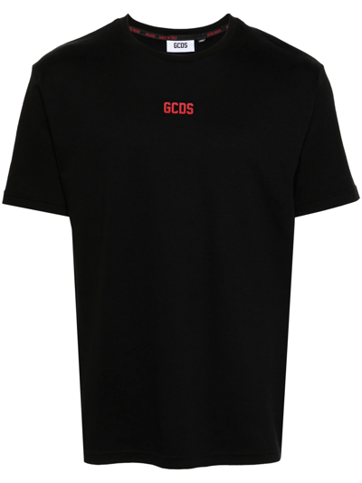 Gcds T-shirt With Print In Black