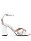 Aquazzura Devine 90mm Sandals In Metallic
