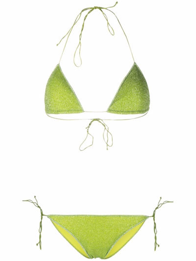 Oseree Lumière Bikini Set In Green