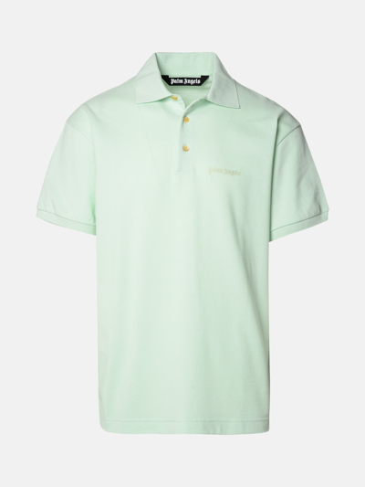 Palm Angels Polo Logo In Green