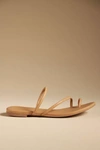 Reformation + Net Sustain Ludo Leather Slides In Camel