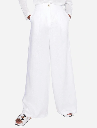 Armani Exchange Trousers In Optic White