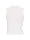 Skims Women's Cotton Jersey Mock Neck Tank In Marble