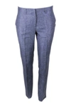 Fabiana Filippi Melange Blue Chino Pants In Blue