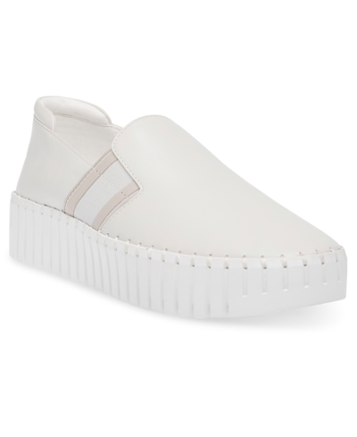 Anne Klein Women's Riseup Platform Slip On Sneakers In White