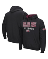 Colosseum Black Mississippi State Bulldogs Sunrise Pullover Hoodie In Black