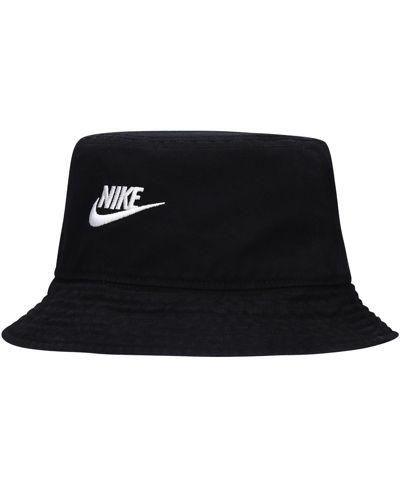 Nike Men's And Women's  Distressed Apex Futura Washed Bucket Hat In Black