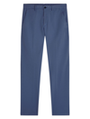 Bugatchi Flat Front Stretch Chinos In Navy
