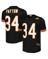 Mitchell & Ness Men's  Walter Payton Black Chicago Bears Retired Player Name And Number Mesh Top In Black