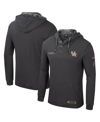 Colosseum Men's  Charcoal Kentucky Wildcats Oht Military-inspired Appreciation Henley Pullover Hoodie In Charcoal