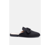 London Rag Dobos Casual Walking Bow Mules In Black