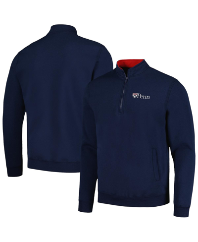 Colosseum Men's  Navy Pennsylvania Quakers Tortugas Quarter-zip Sweatshirt