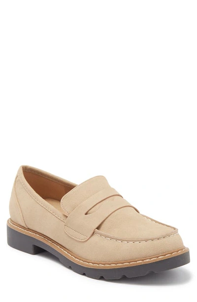 Taryn Rose Penny Loafer In Sand