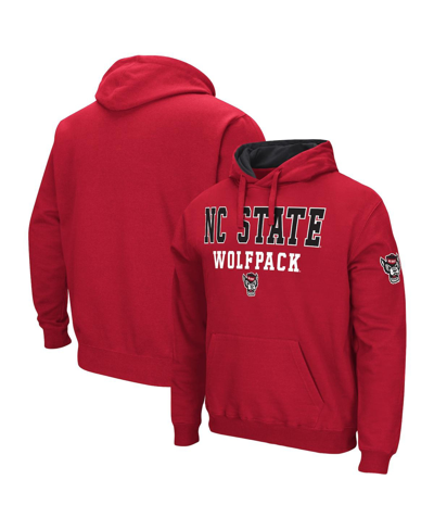 Colosseum Men's  Red Nc State Wolfpack Sunrise Pullover Hoodie