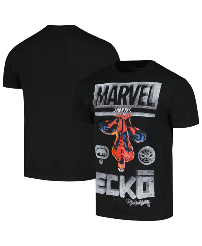 Ecko Unltd Men's And Women's  Black Spider-man Spidey Watch T-shirt