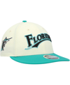 New Era X Felt Cream Florida Marlins Low Profile 9fifty Snapback Hat In Cream