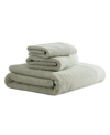 CALVIN KLEIN ENTWINE SOLID COTTON TERRY 3-PIECE TOWEL SET