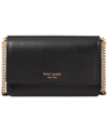 Kate Spade New York Morgan Saffiano Leather Flap Chain Wallet In Black