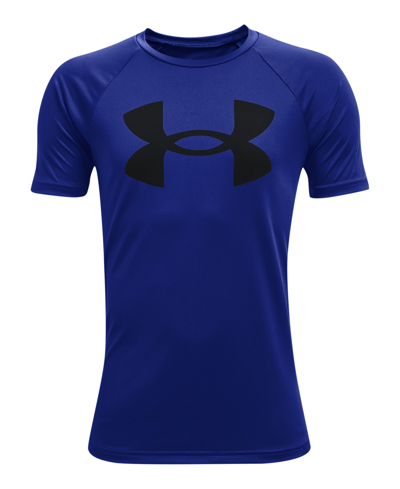 Under Armour Kids' Big Boys Tech Big Logo Short Sleeve T-shirt In Royal