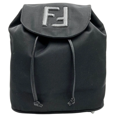 Fendi Black Synthetic Backpack Bag ()